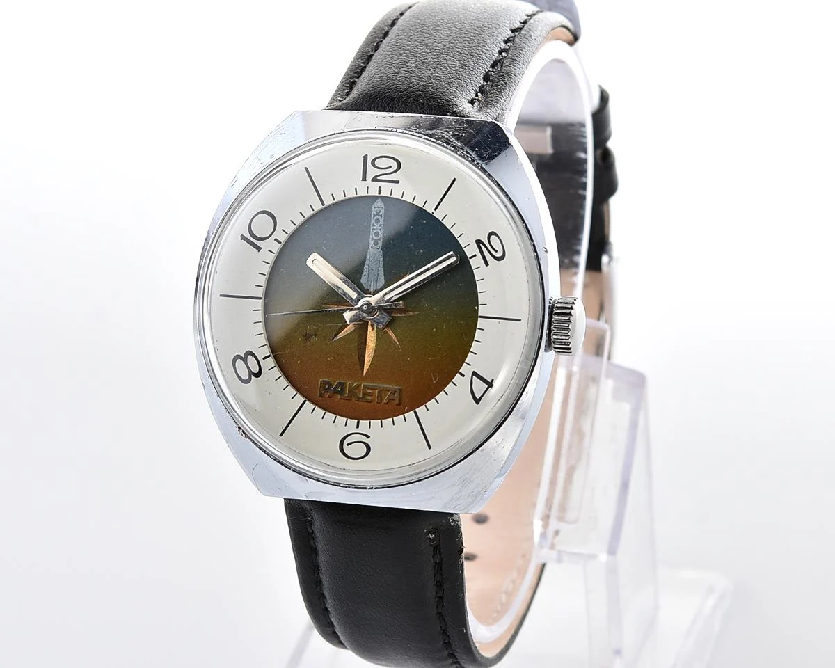 Excellent Raketa-Soyuz Soviet mechanical watch – relic of Soviet space exploration era!