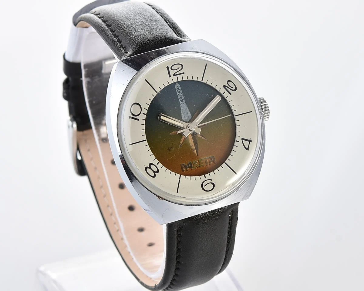 Excellent Raketa-Soyuz Soviet mechanical watch – relic of Soviet space exploration era!