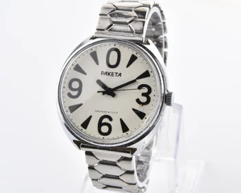 Soviet mechanical wristwatch Raketa "Big Zero"