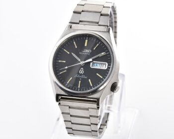 Vintage Seiko SilverWave Quartz - Classic JDM Black Dial Sports Watch from May 1979