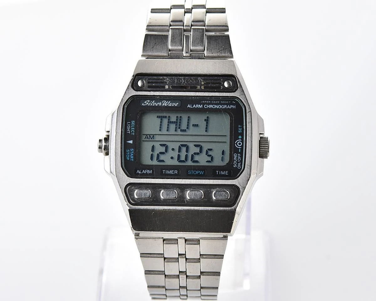 Rare Vintage Seiko SilverWave D229-5000 Dot Matrix Display - JDM Digital Innovation from September 1981!