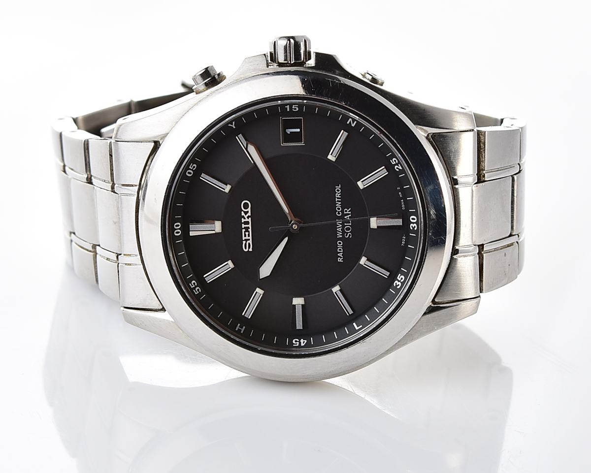 Seiko "Radio Wave Control" Solar JDM Exclusive - light-powered watch with automatic atomic time synchronization