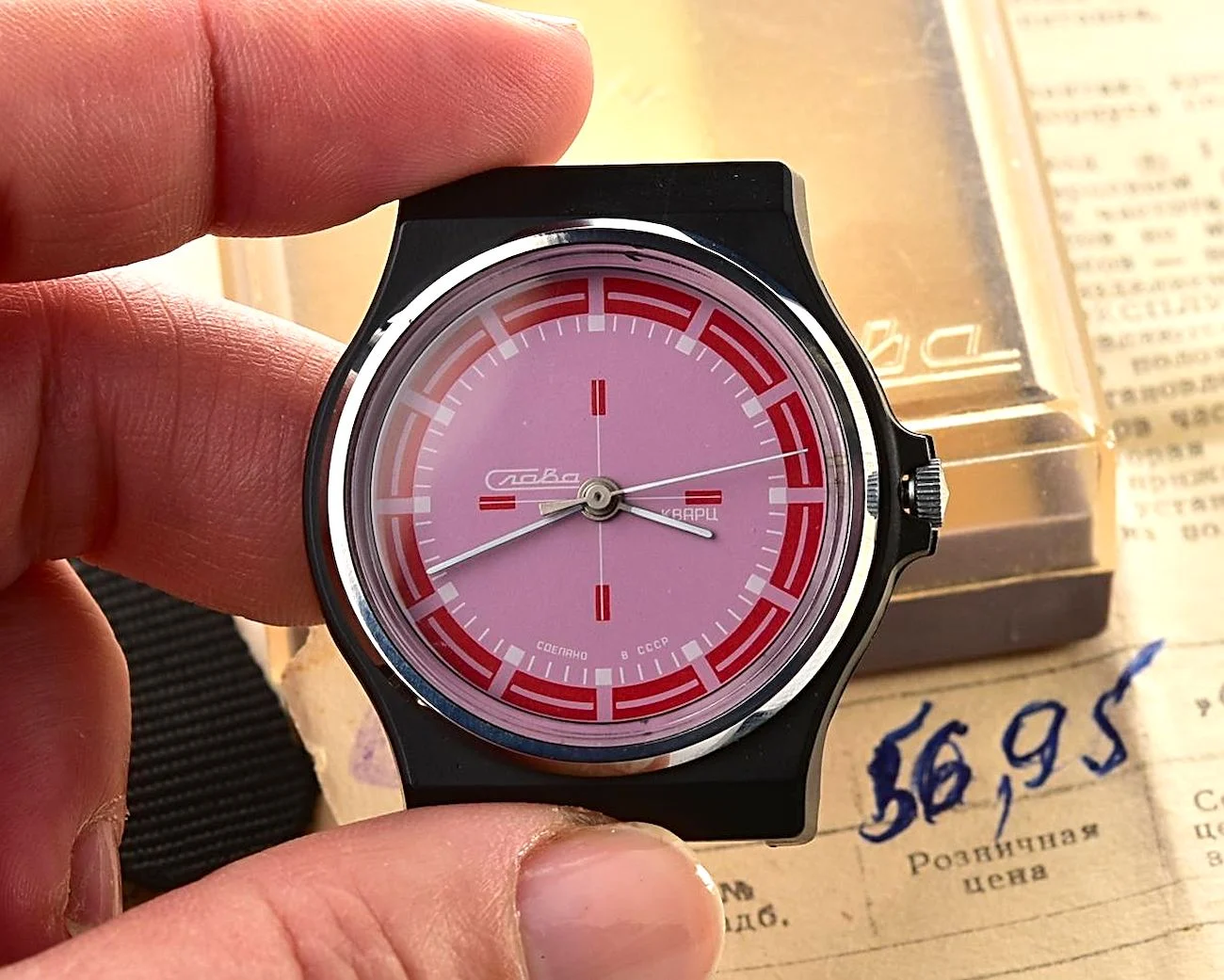 TIME CAPSULE: Soviet Slava with quartz movement – New Old Stock (NOS)!