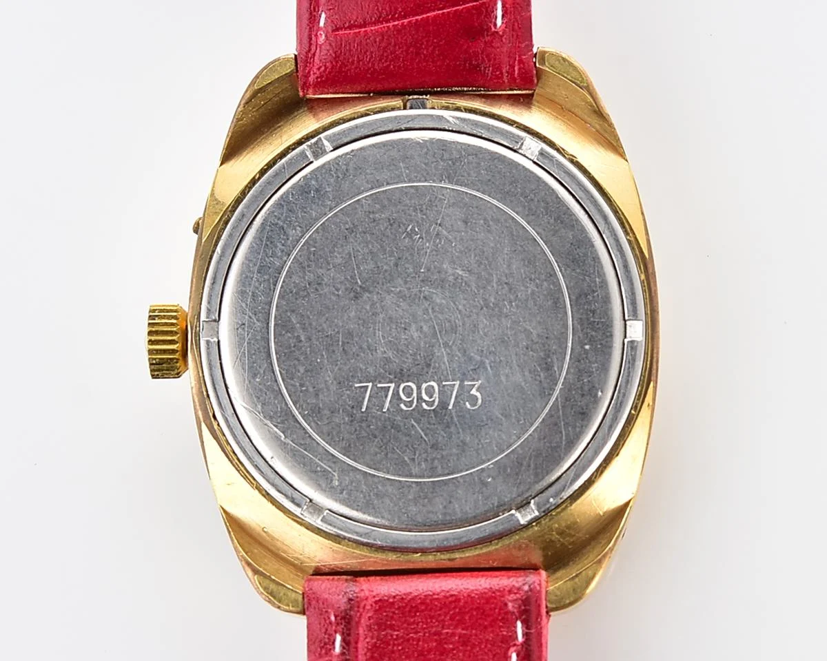 Large Soviet mechanical vintage watch Slava "Fridge" with vertical calendar