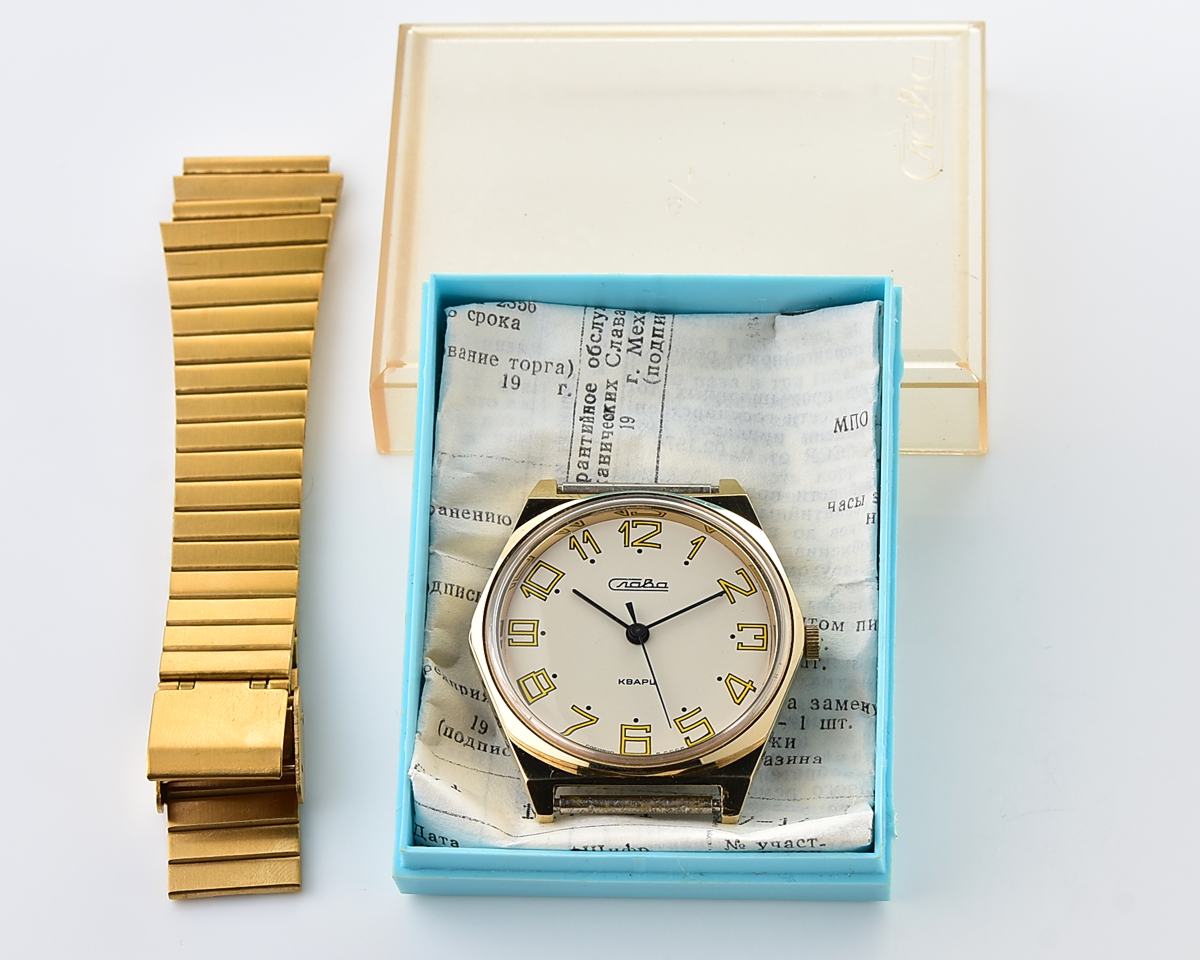 TIME CAPSULE: Automatic soviet SLAVA with quartz movement – New Old Stock(NOS)!