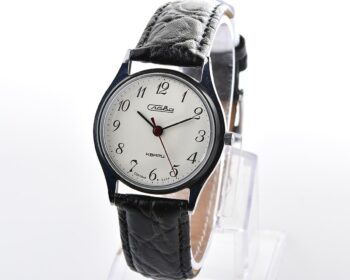 Excellent soviet SLAVA wristwatch with automatic quartz movement