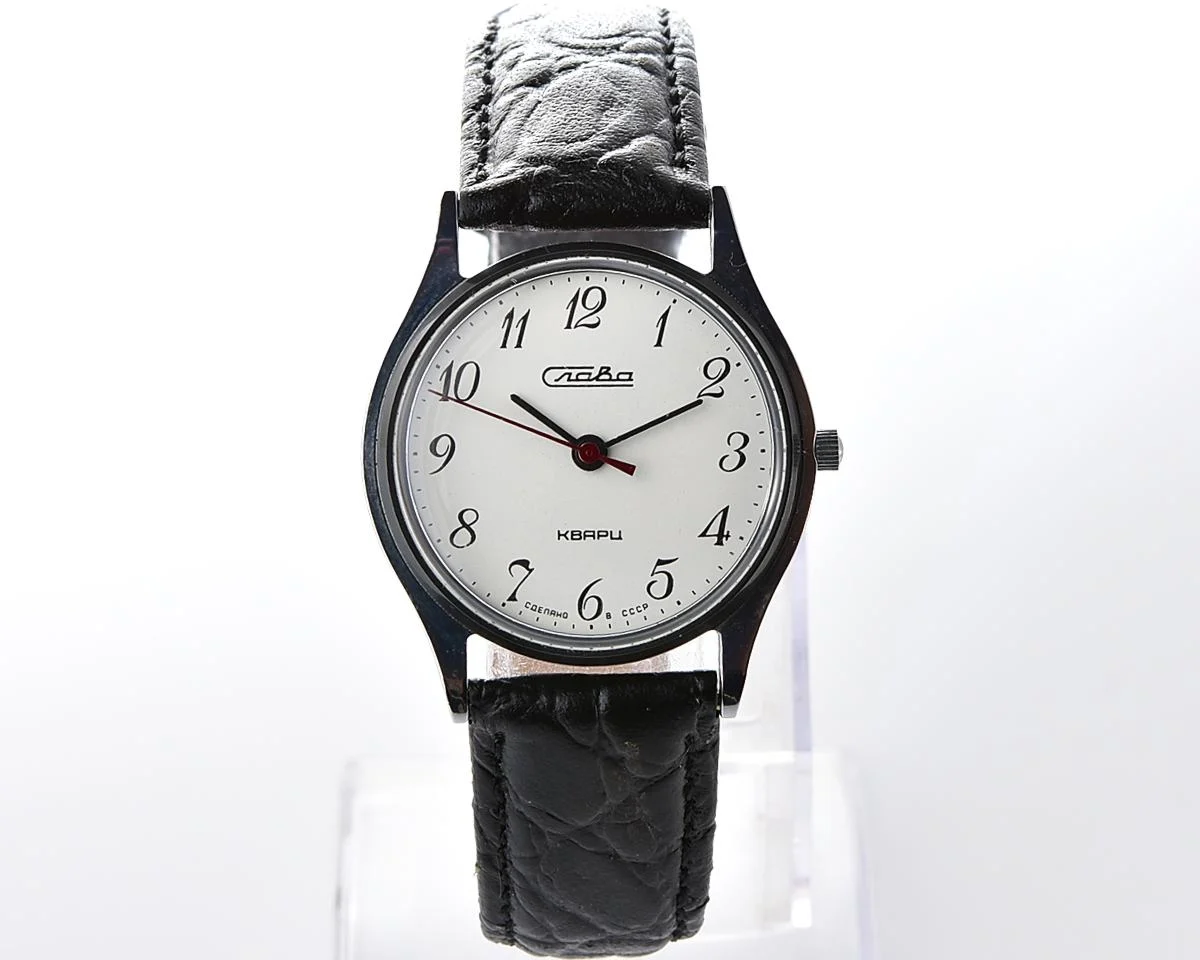 Excellent Soviet Slava wristwatch with quartz movement