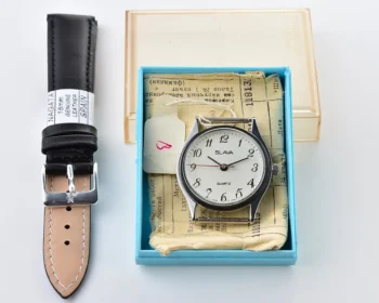 TIME CAPSULE: Soviet Slava wristwatch with quartz movement - New Old Stock (NOS)!