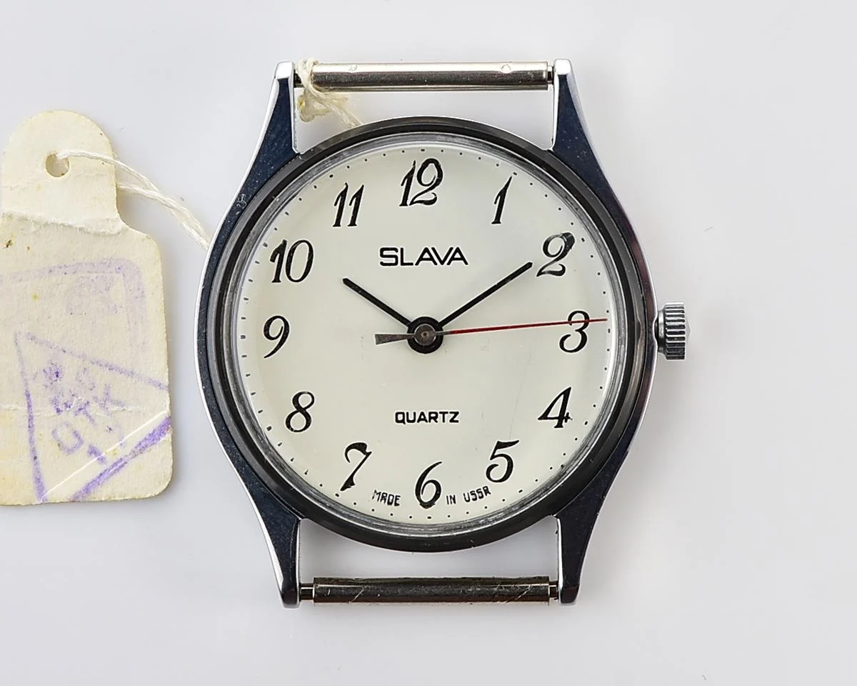 TIME CAPSULE: Soviet Slava wristwatch with quartz movement - New Old Stock (NOS)!