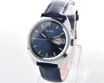 Excellent Slava vintage Soviet mechanical wristwatch
