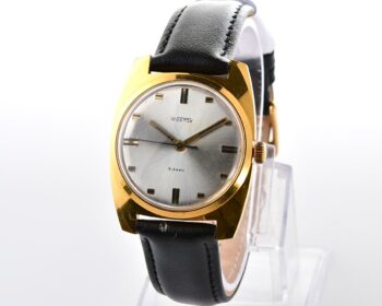 Soviet Wostok (Vostok) vintage gold-plated mechanical wristwatch