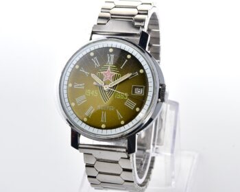 Vintage Wostok (Vostok) mechanical wristwatch, World War 2 anniversary edition - with engraved back!