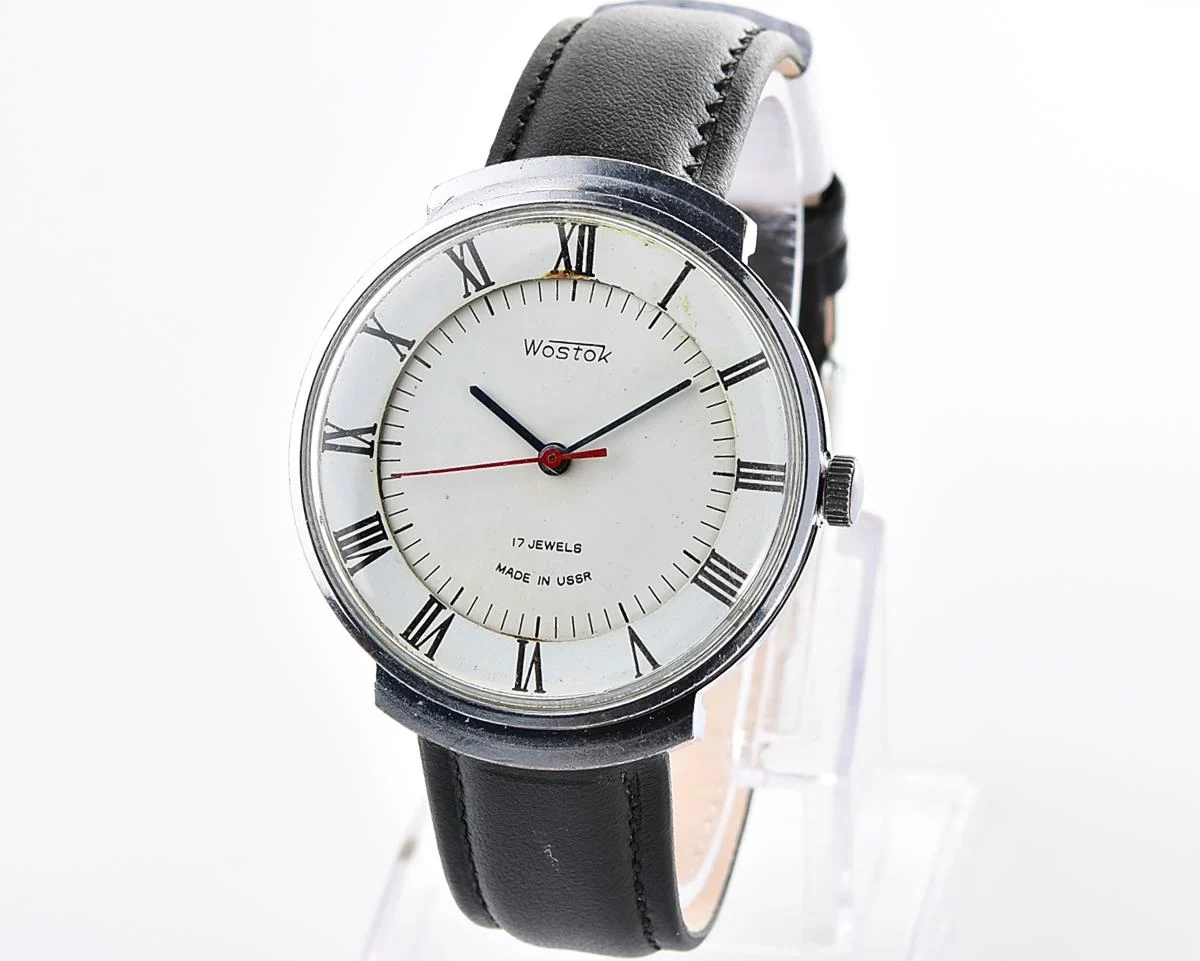 Uncommon Soviet Wostok (Vostok) vintage mechanical wristwatch