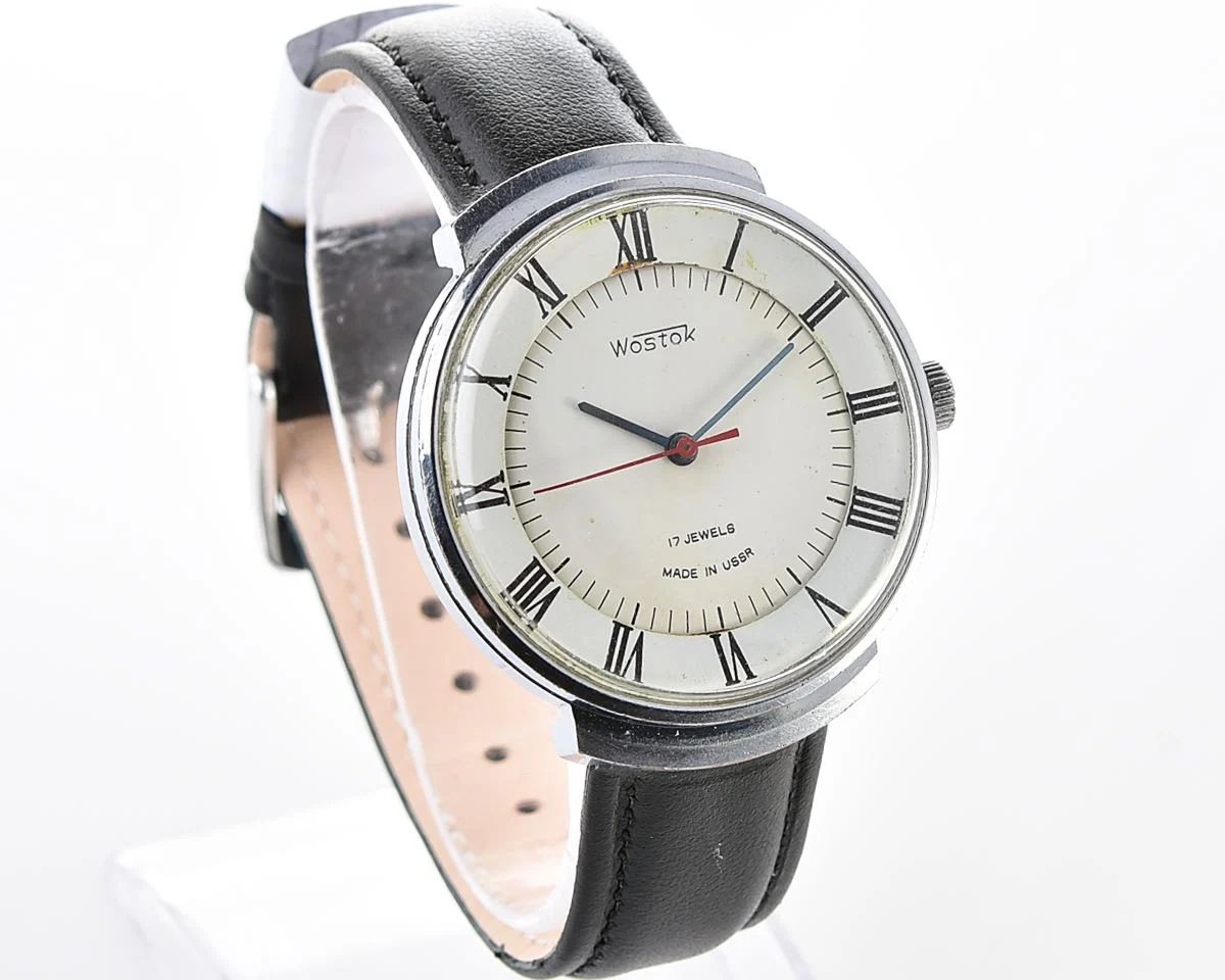Uncommon Soviet Wostok (Vostok) vintage mechanical wristwatch