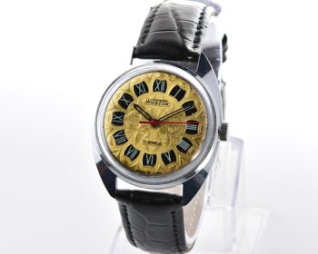 Vintage soviet Wostok(Vostok) mechanical wristwatch with ornate roman numerals dial