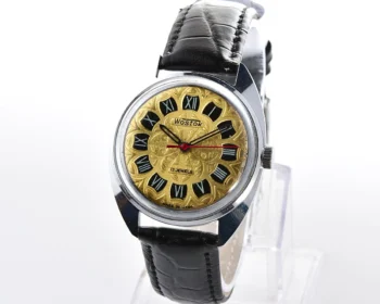 Vintage Soviet Wostok(Vostok) mechanical wristwatch with ornate roman numerals dial