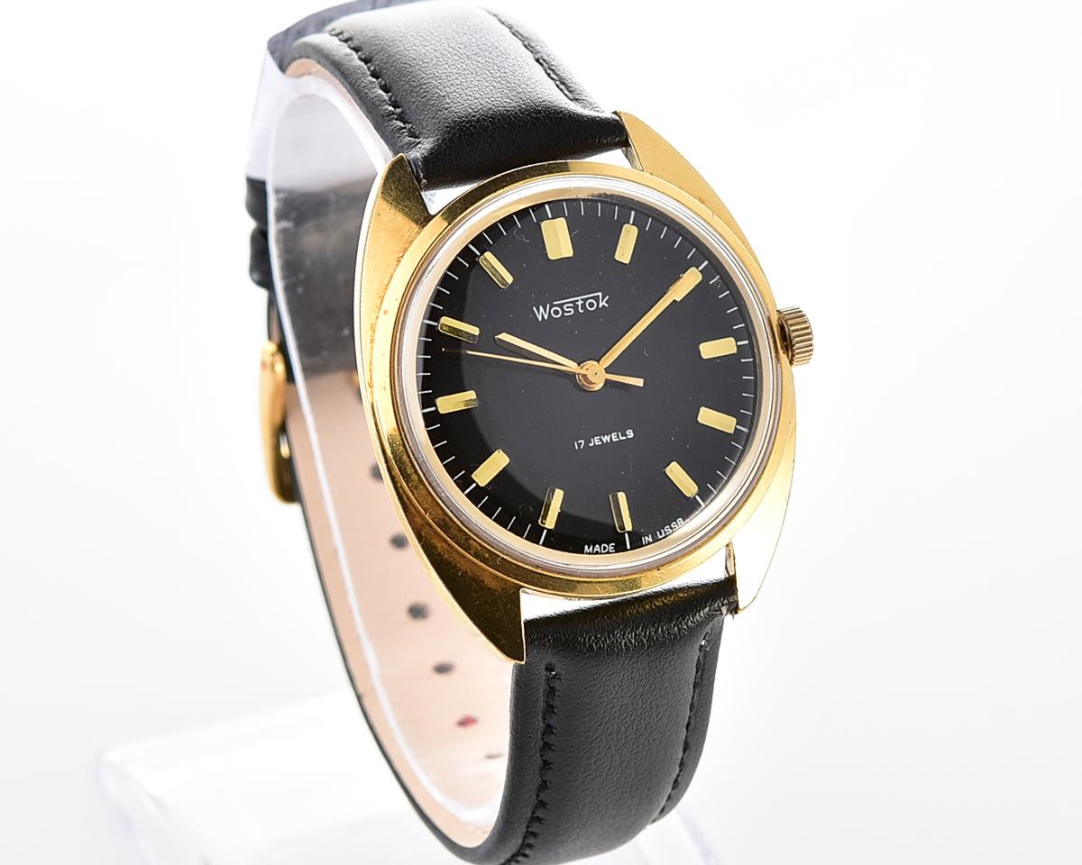 Soviet Wostok (Vostok) mechanical gold-plated wristwatch