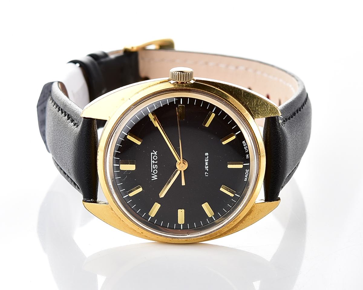 Soviet Wostok (Vostok) mechanical gold-plated wristwatch