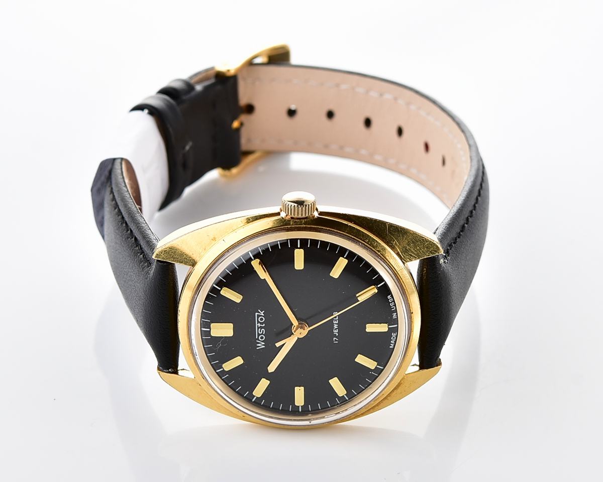Soviet Wostok (Vostok) mechanical gold-plated wristwatch