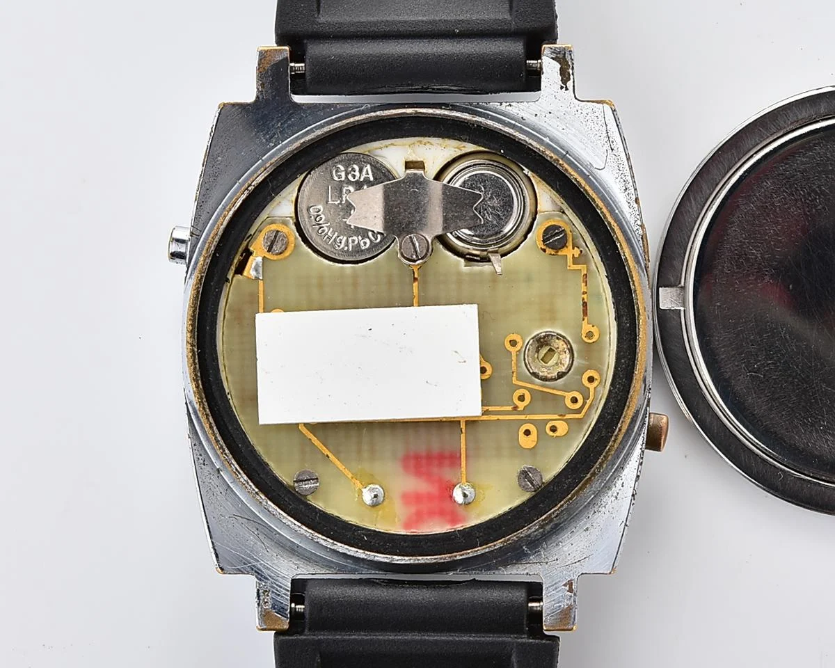 Vintage Soviet ZiM digital electronic LCD wristwatch