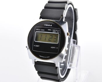 Vintage soviet ZiM digital electronic LCD wristwatch