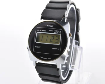 Vintage Soviet ZiM digital electronic LCD wristwatch