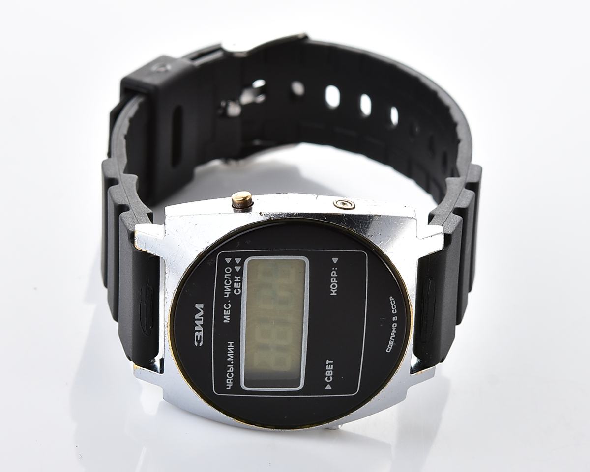 Vintage soviet ZiM digital electronic LCD wristwatch