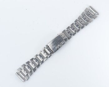 Vintage soviet "Afgan" stainless steel 18mm watch bracelet - 0(I)Rh(+) blood type