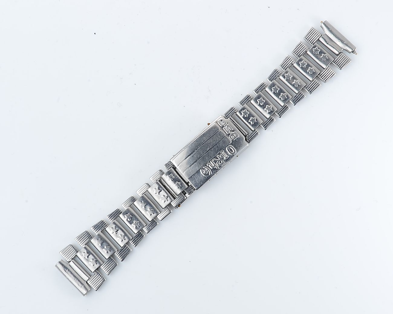 Vintage soviet "Afgan" stainless steel 18mm watch bracelet - 0(I)Rh(+) blood type