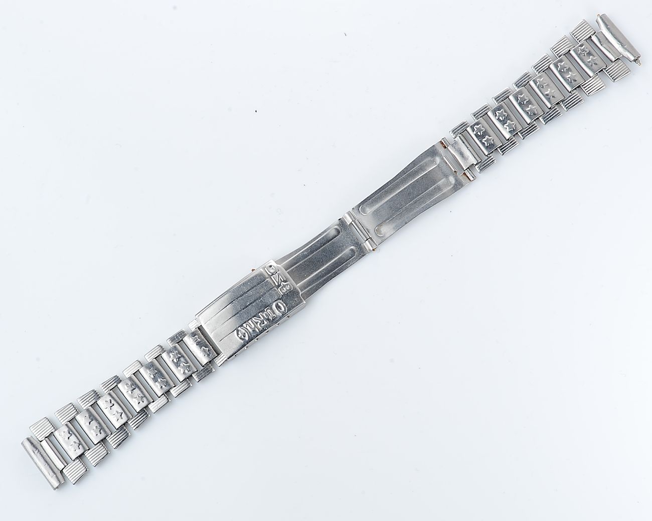 Vintage soviet "Afgan" stainless steel 18mm watch bracelet - 0(I)Rh(+) blood type