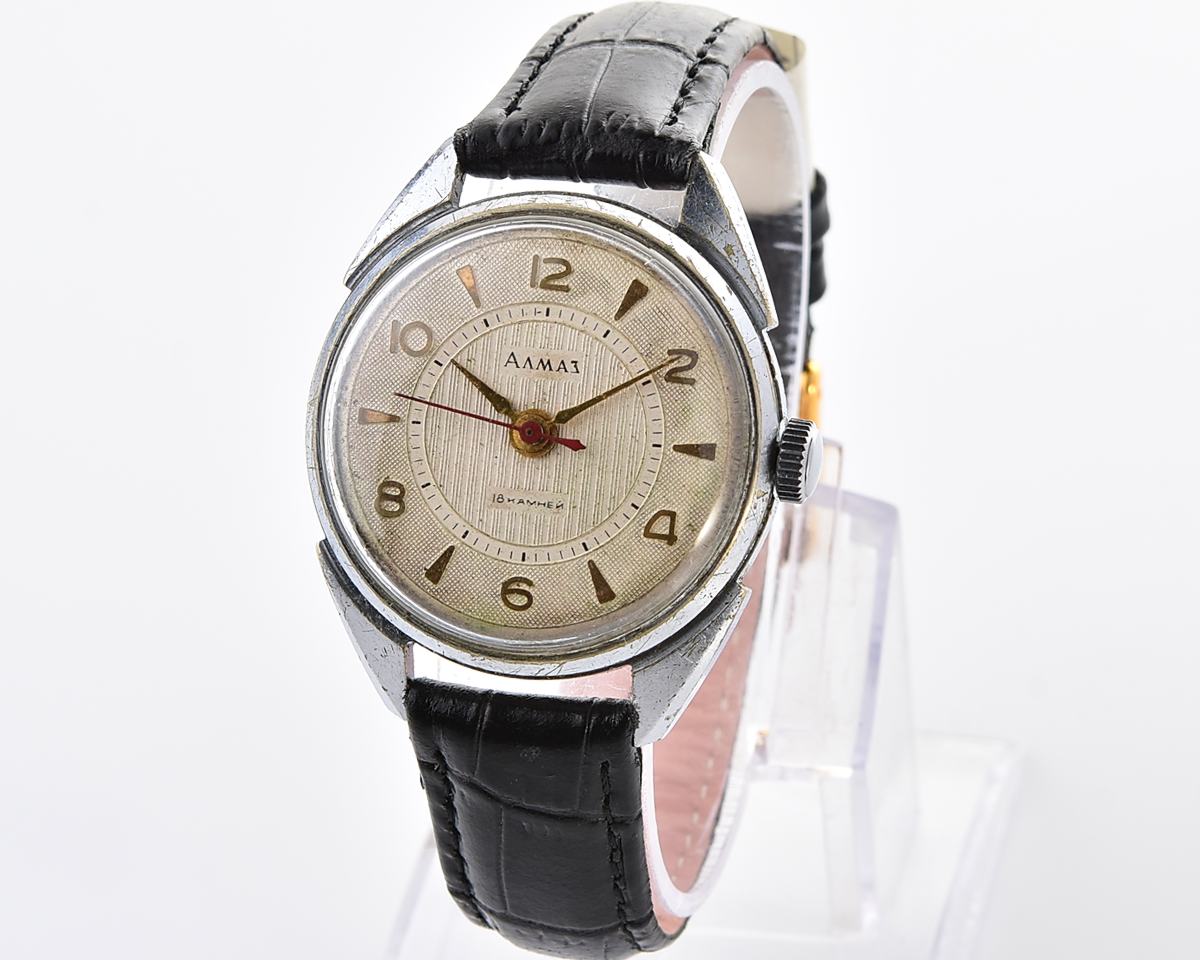 Vintage soviet ALMAZ mechanical wristwatch
