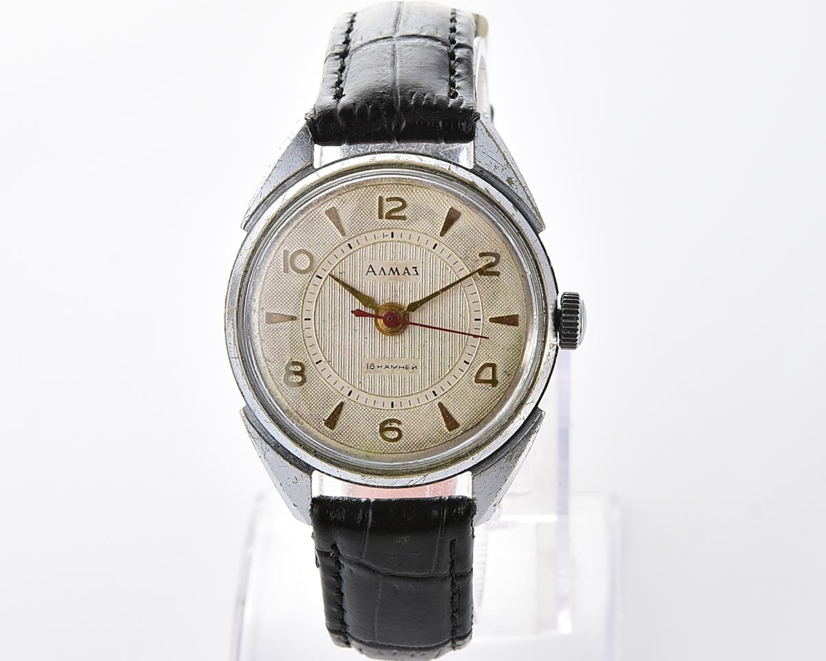 Vintage soviet ALMAZ mechanical wristwatch