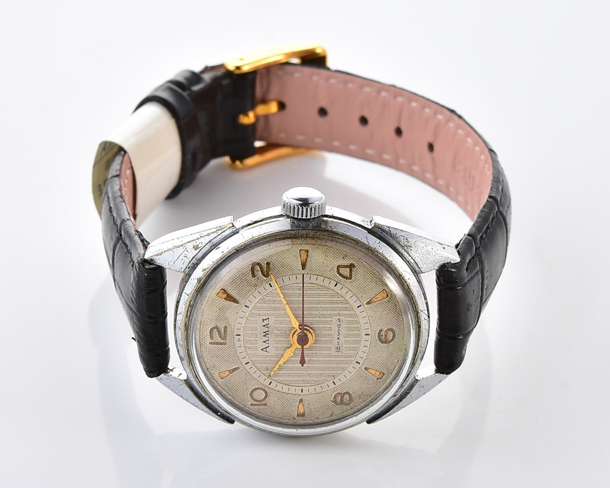 Vintage soviet ALMAZ mechanical wristwatch