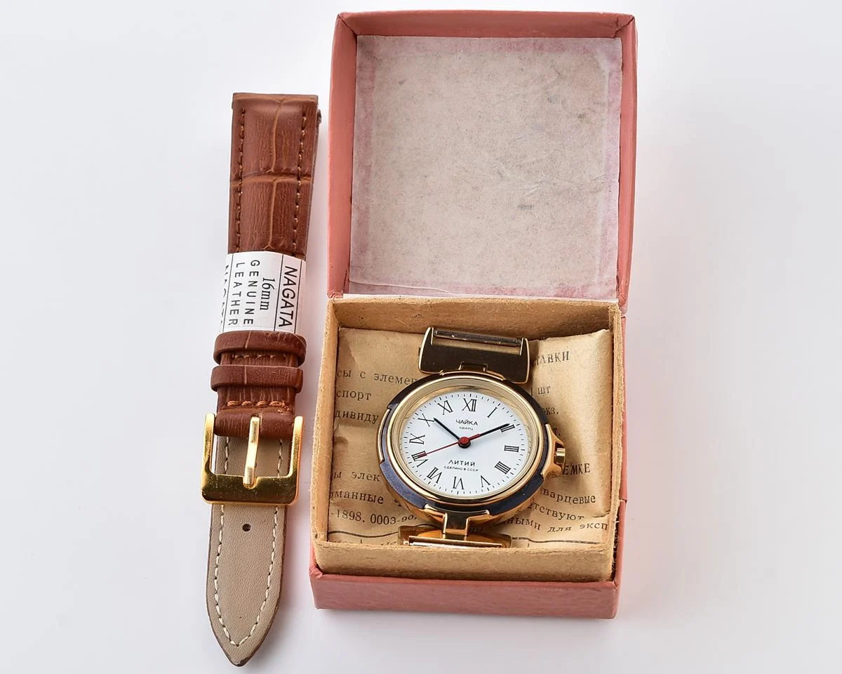 TIME CAPSULE: Soviet Chaika Lithium vintage quartz wristwatch - New Old Stock (NOS)!