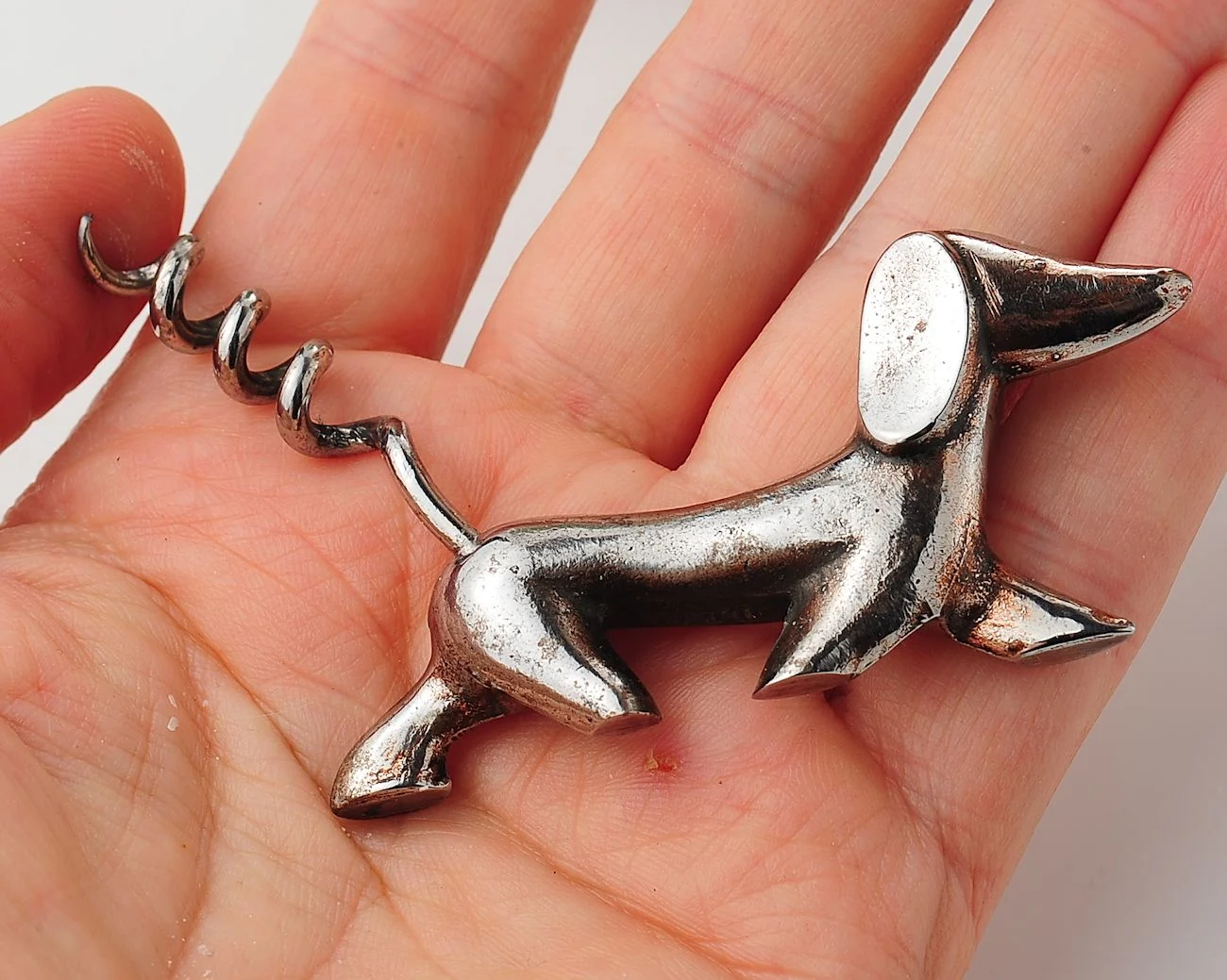 Vintage Soviet Metal Corkscrew – Mid-Century USSR Barware