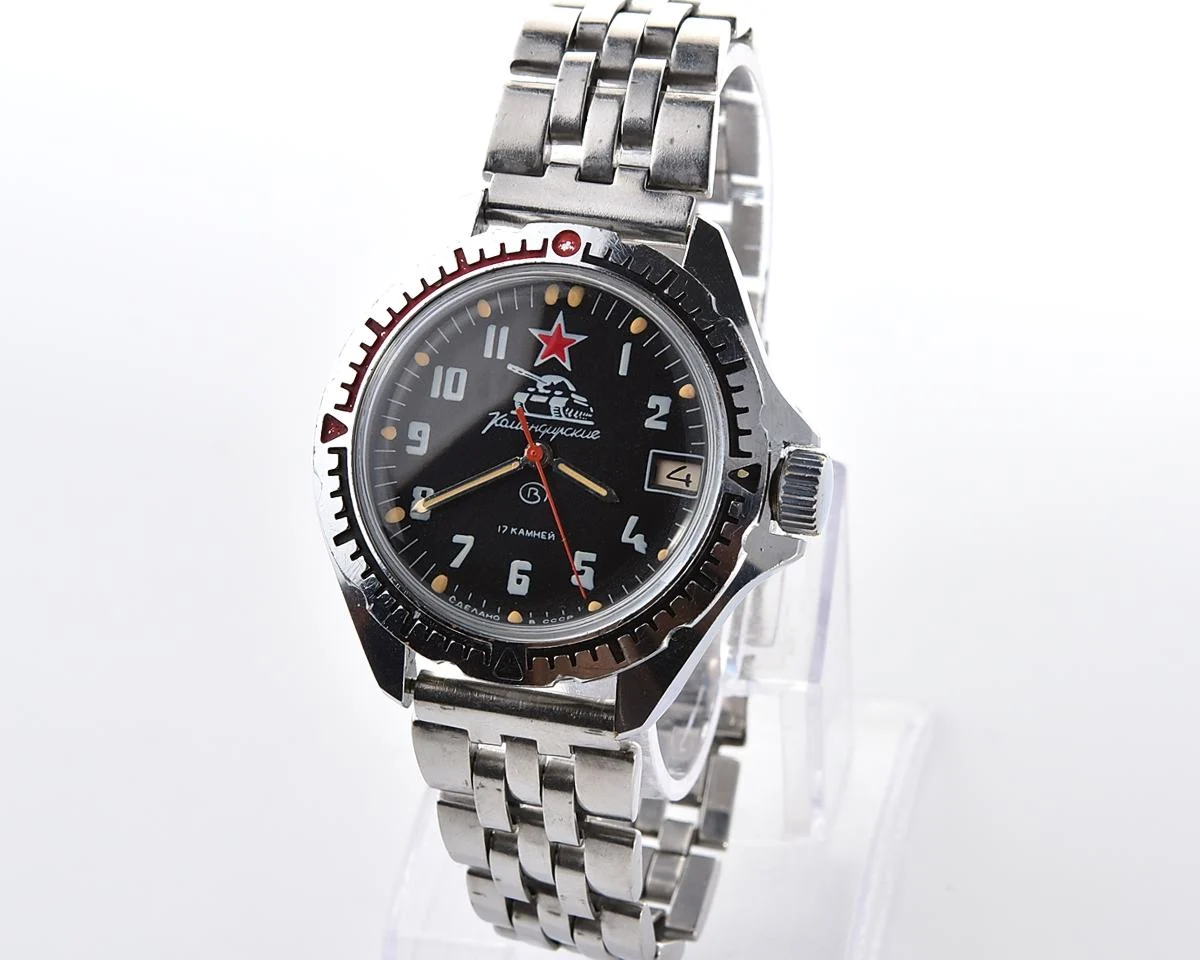 Soviet Vostok Komandirskie Tank mechanical wristwatch