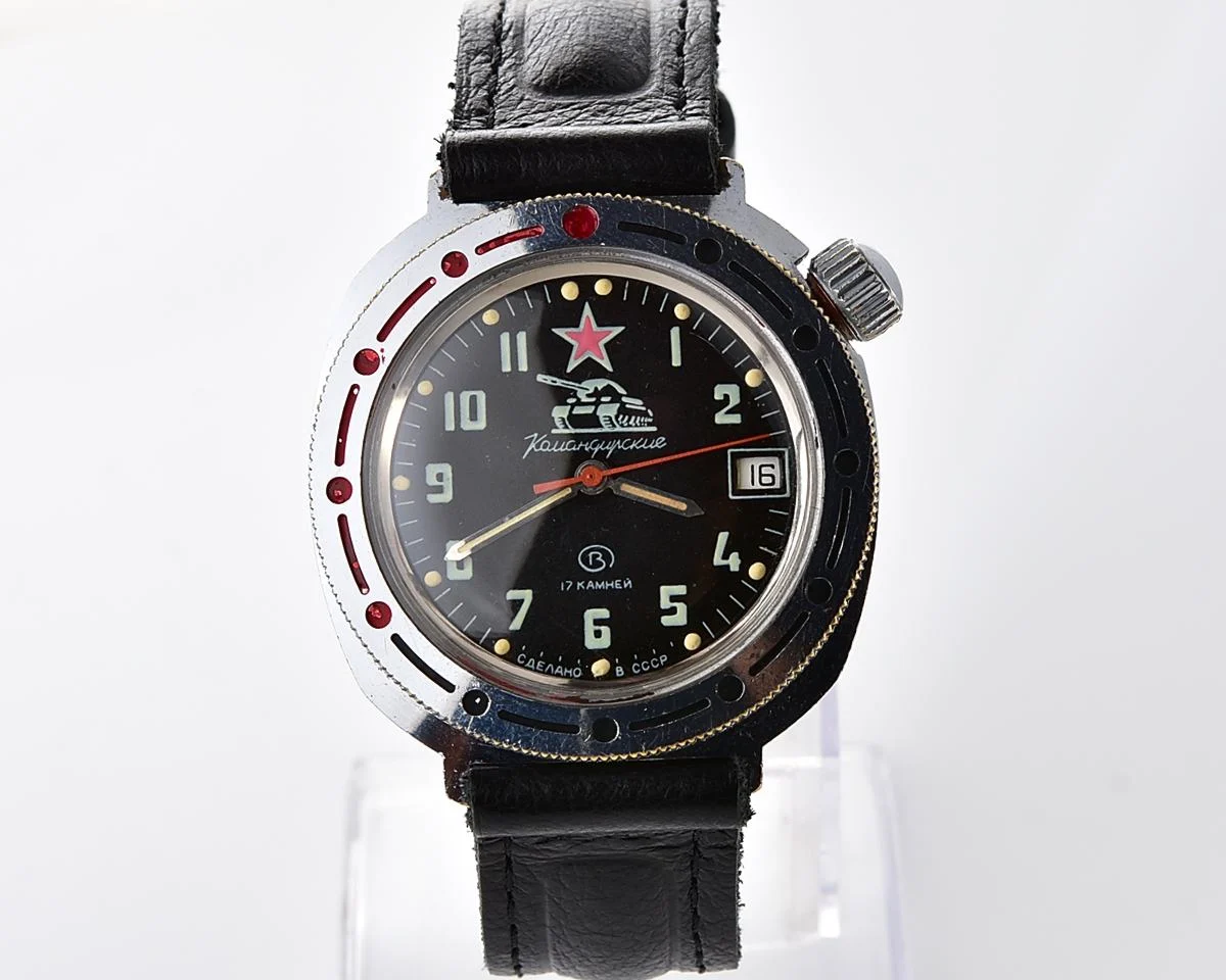 Soviet Vostok Komandirskie Tank mechanical wristwatch