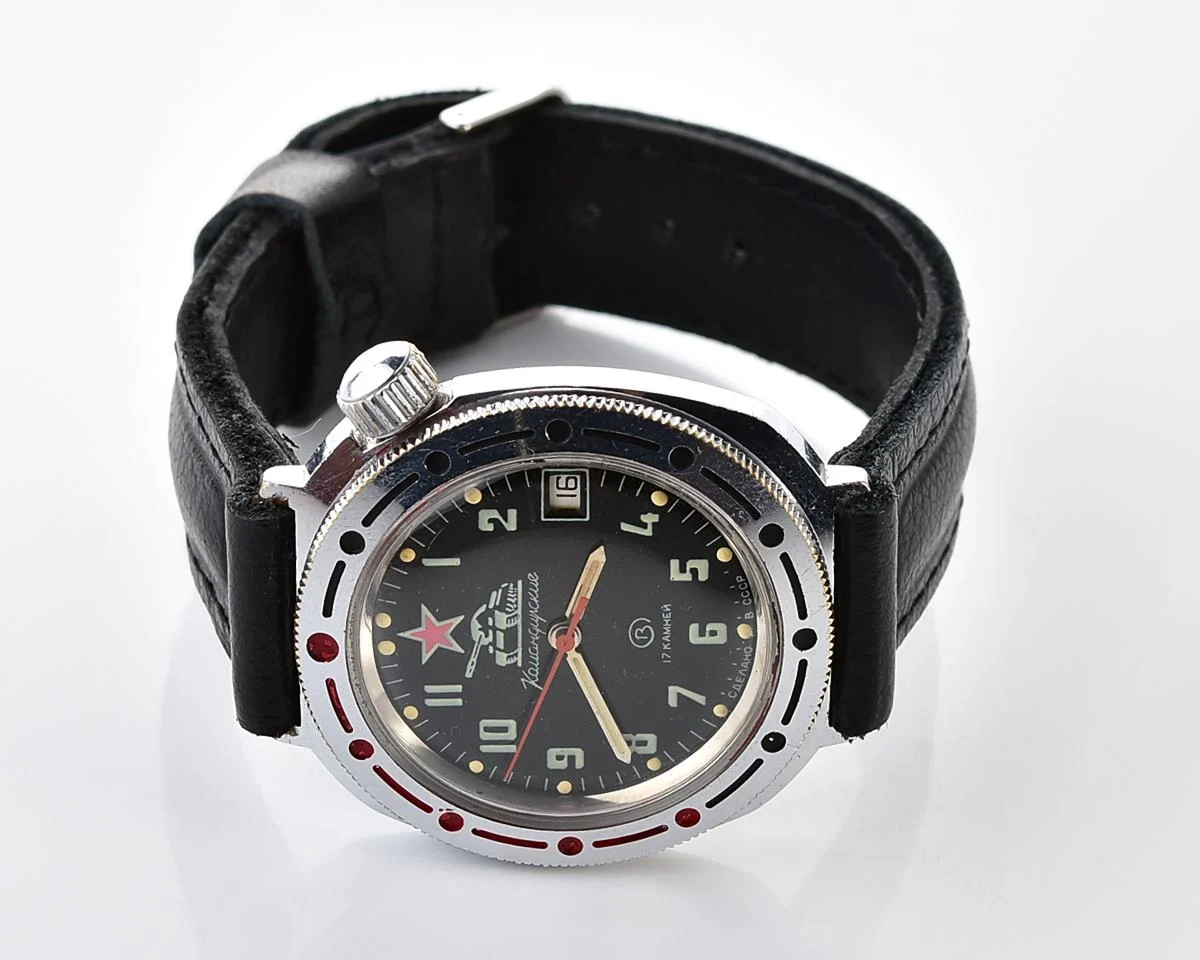 Soviet Vostok Komandirskie Tank mechanical wristwatch
