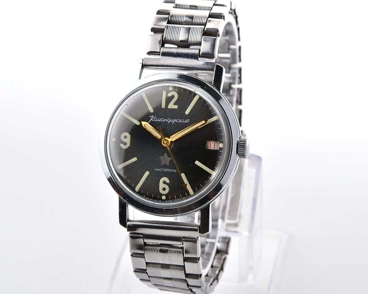 Soviet Vostok Komandirskie mechanical watch - Zakaz MO CCCP - from the Commander-in-Chief of the Armed Forces formations