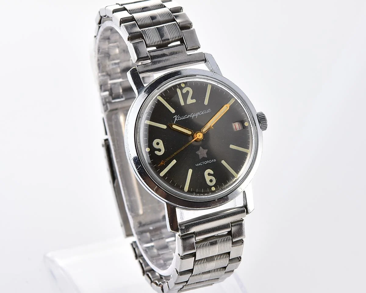 Soviet Vostok Komandirskie mechanical watch - Zakaz MO CCCP - from the Commander-in-Chief of the Armed Forces formations
