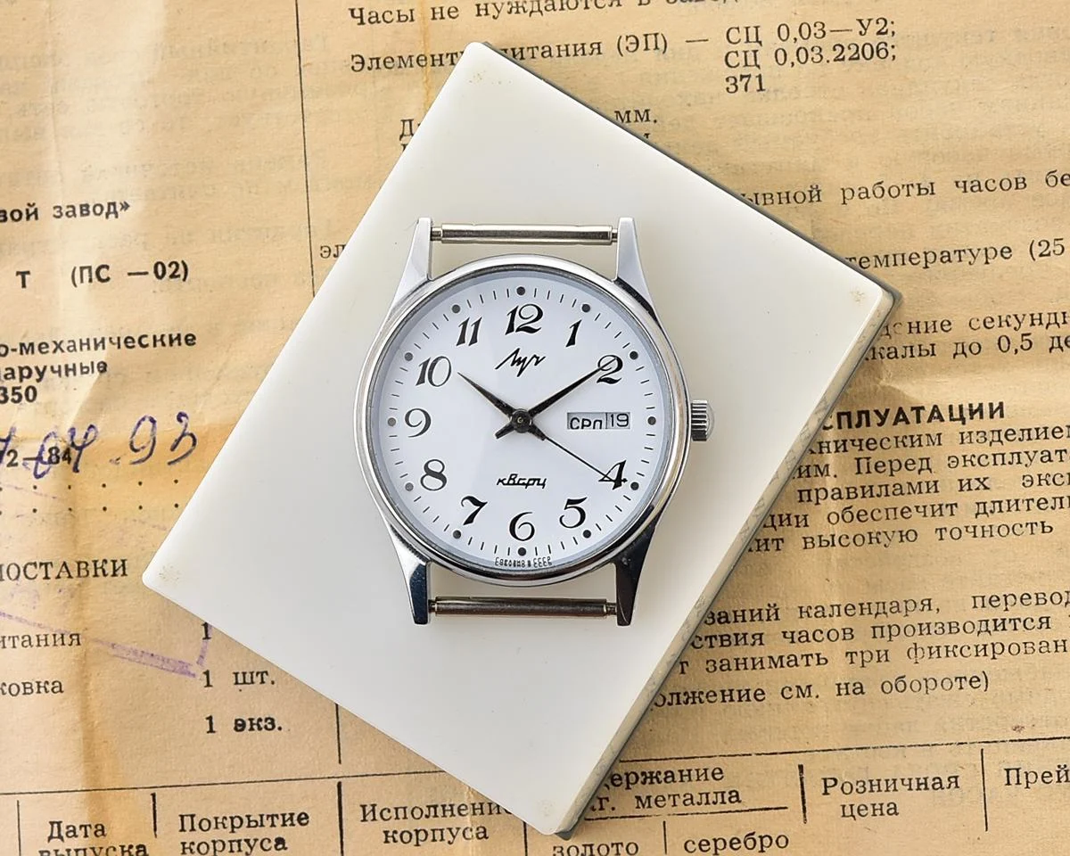 TIME CAPSULE: Soviet Luch quartz watch - New Old Stock (NOS)!