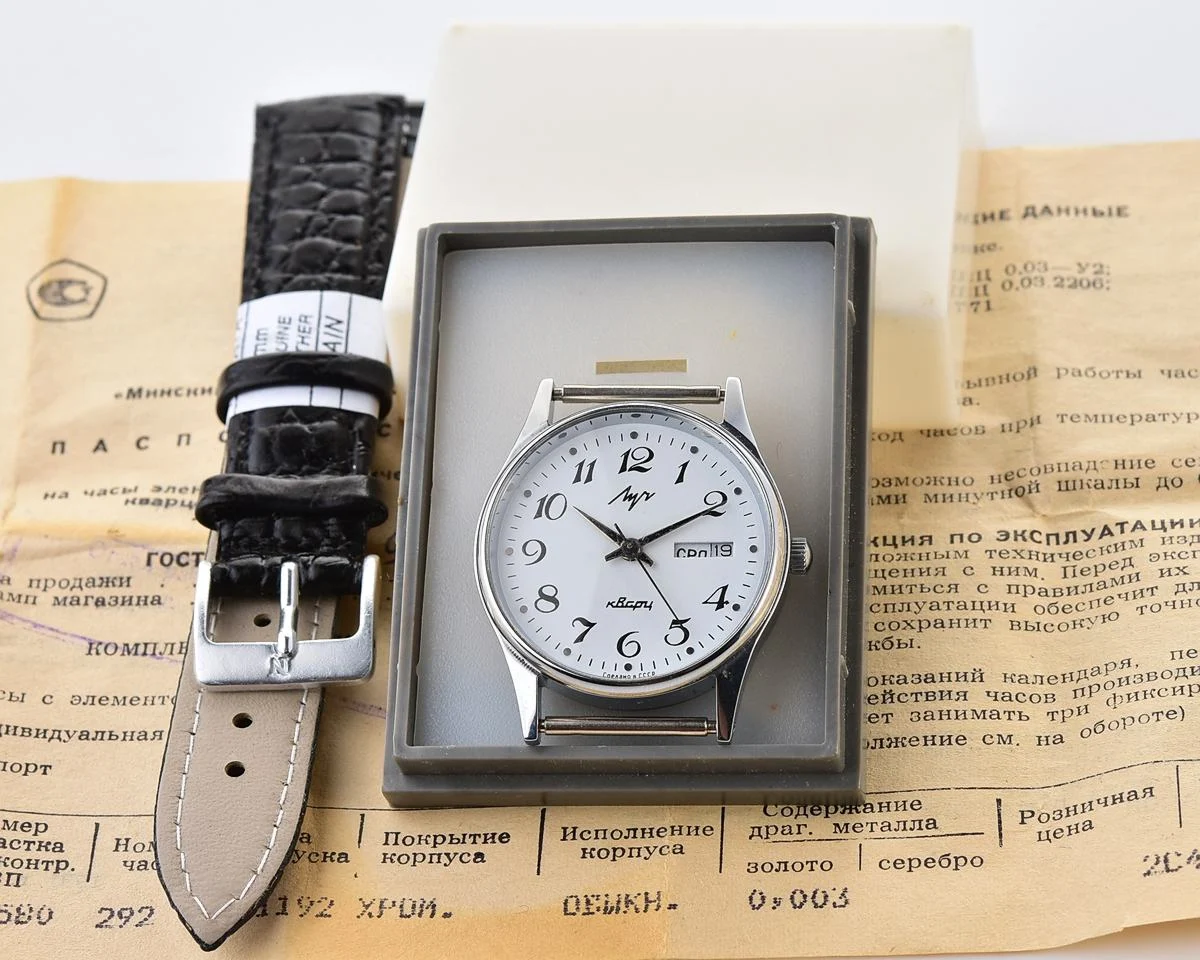 TIME CAPSULE: Soviet Luch quartz watch - New Old Stock (NOS)!