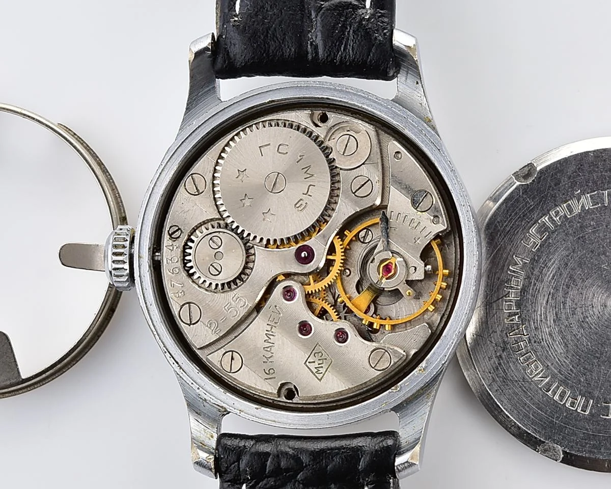 Vintage Soviet Mayak mechanical watch, 1MChZ, the 2nd quarter of 1955