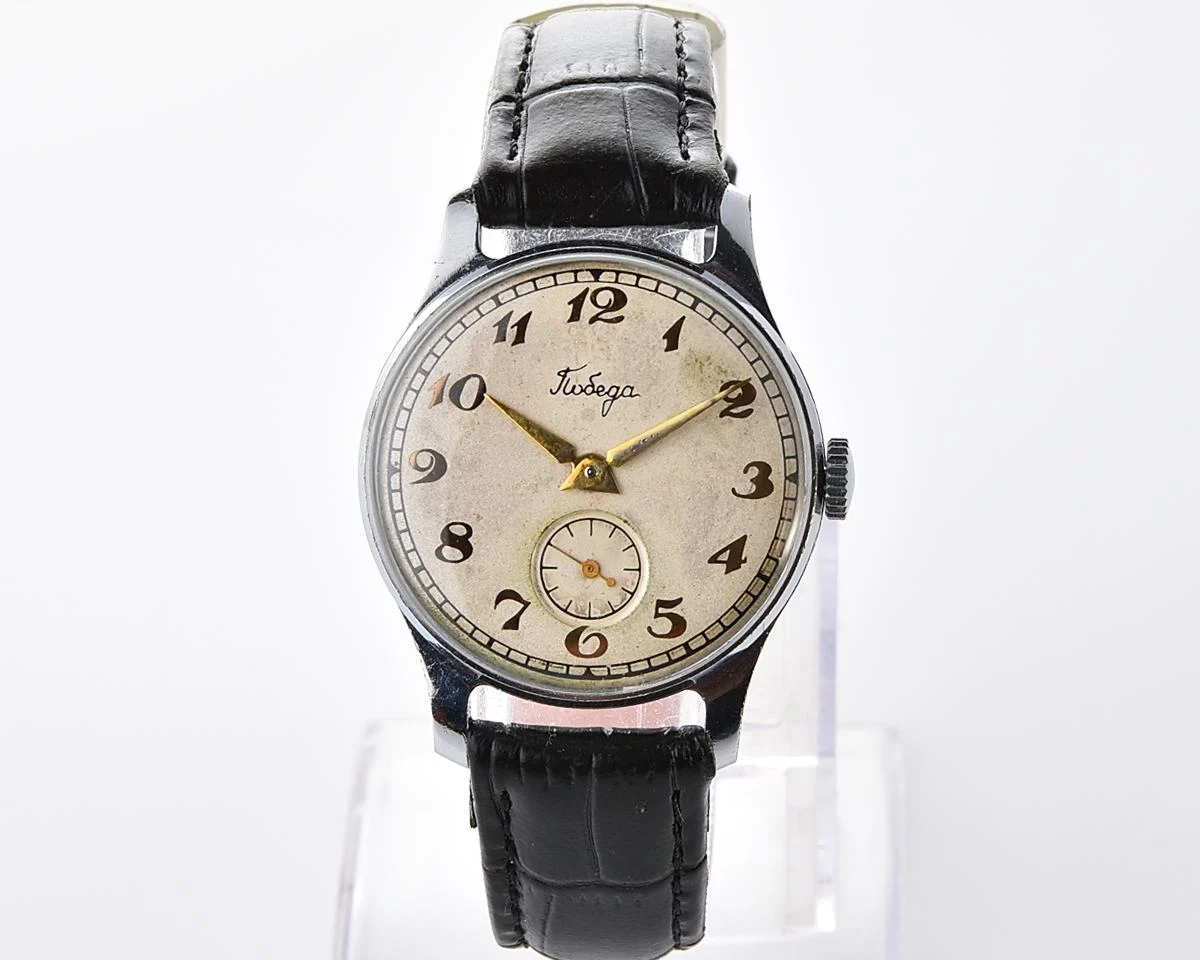 Vintage Soviet mechanical Pobeda wristwatch, PChZ, the 1st quarter of 1955!