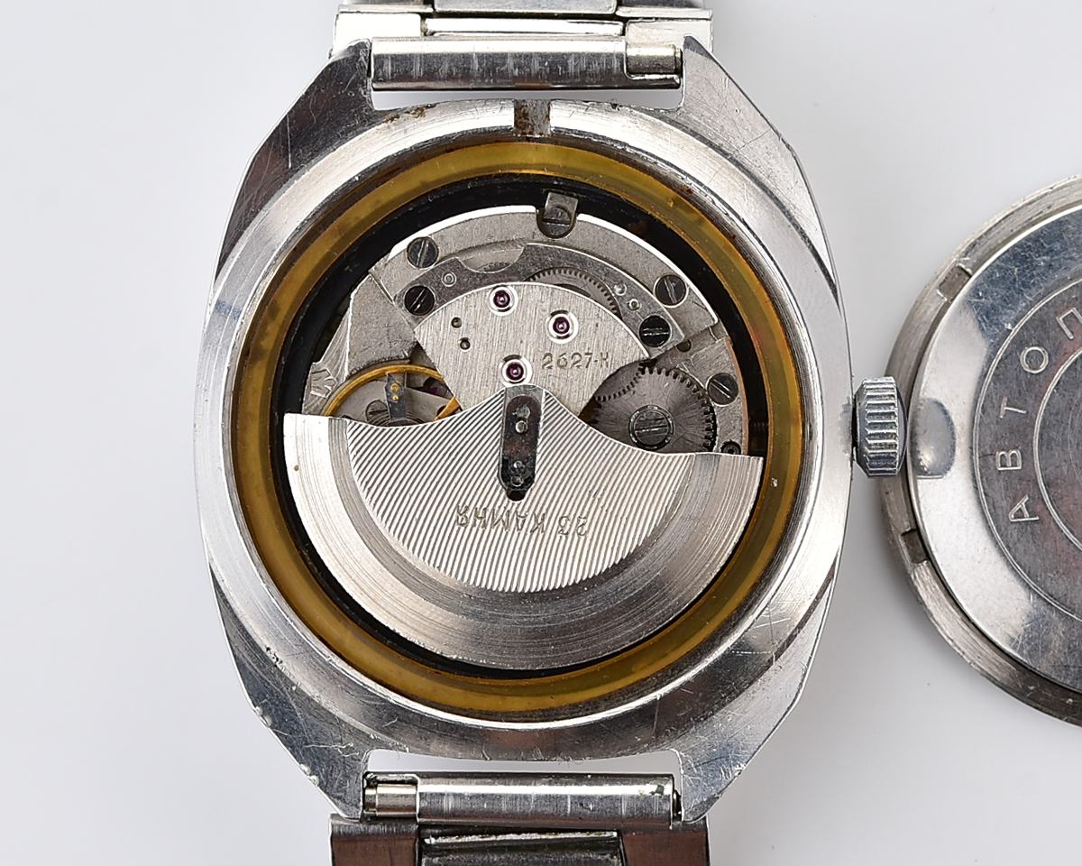 POLJOT "55G"(Aeroflot) automatic mechanical watch, stainless steel body