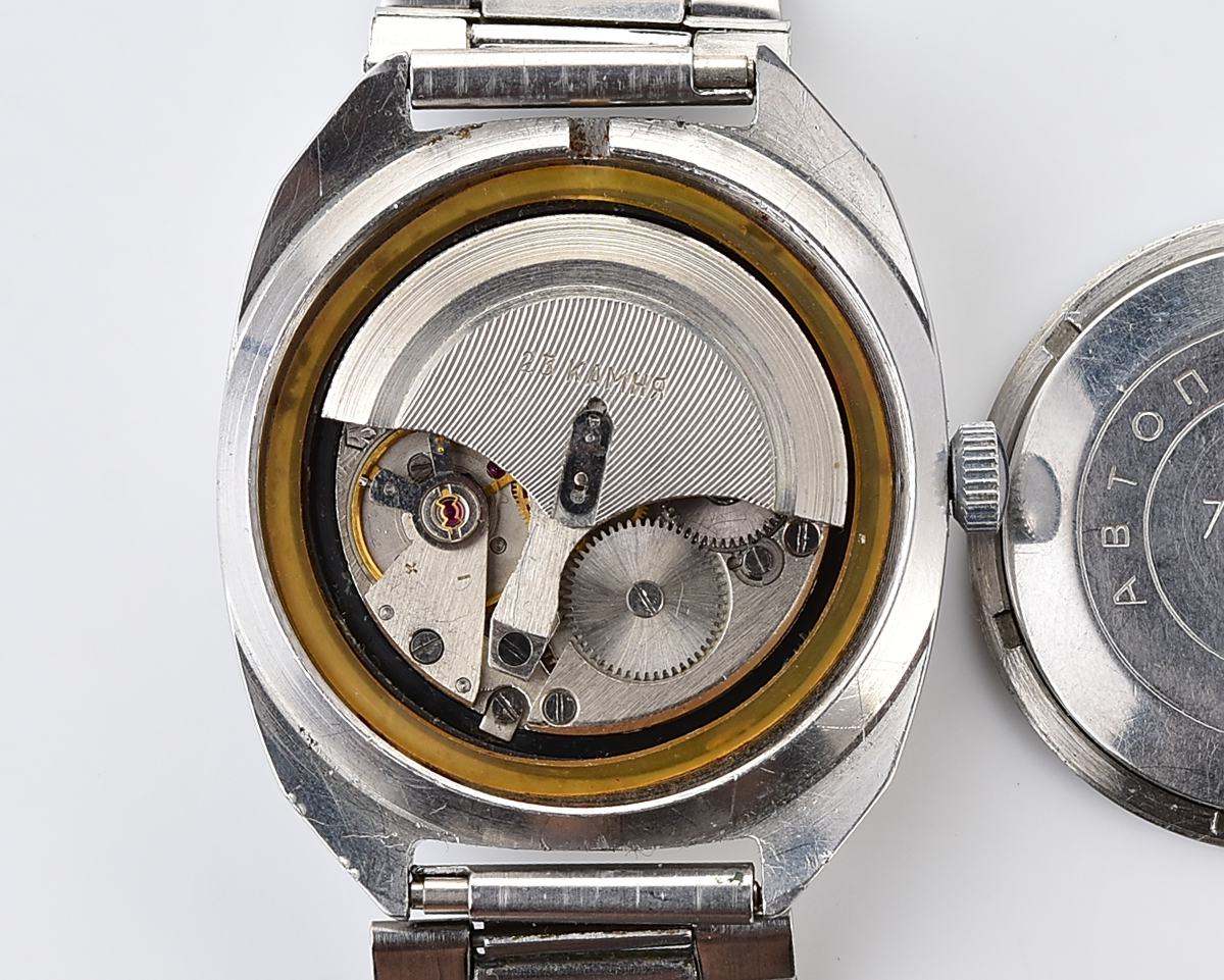 POLJOT "55G"(Aeroflot) automatic mechanical watch, stainless steel body