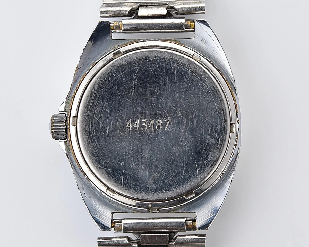 Large Soviet Poljot watch with quartz movement