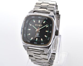 Large soviet POLJOT watch with automatic quartz movement