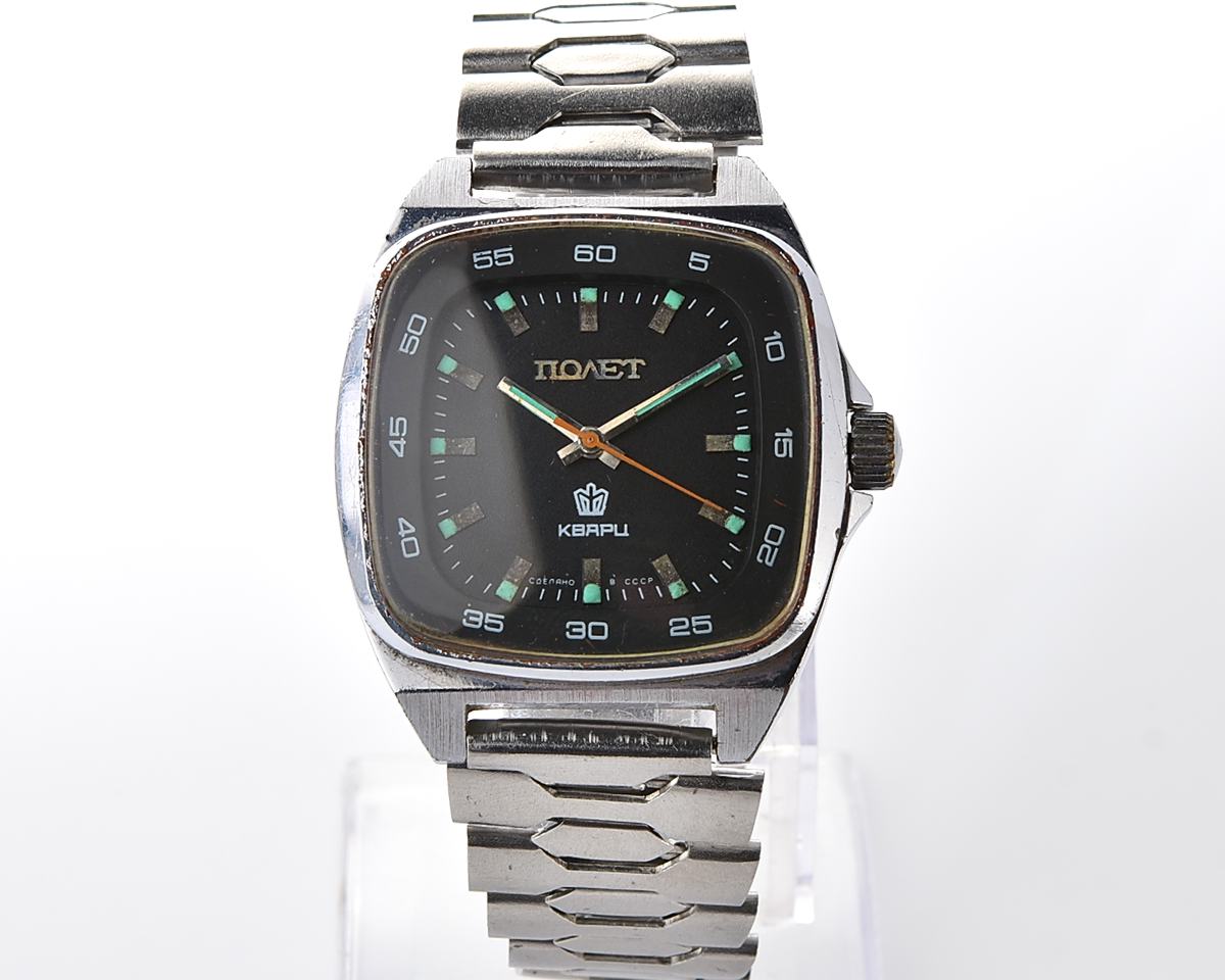Large soviet POLJOT watch with automatic quartz movement