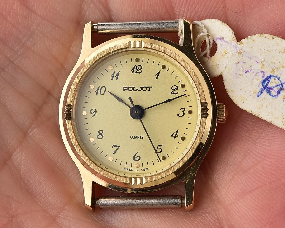 TIME CAPSULE: Soviet Poljot wrist watch with quartz movement – New Old Stock (NOS)!